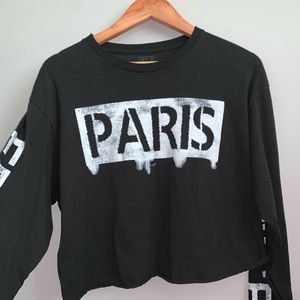 Cropped Paris long sleeve